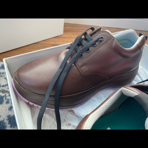 NEW - CELINE - Leather - Brown Delivery Shoes - Picture 5 of 7